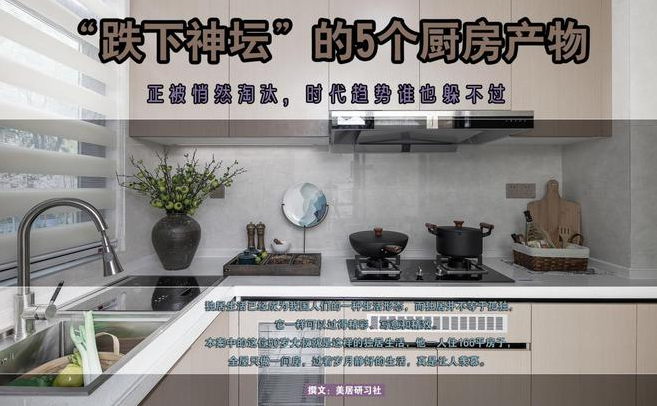山水人家裝飾：“跌下神壇”的5個廚房產物，正被悄然淘汰，時代趨勢誰也躲不過