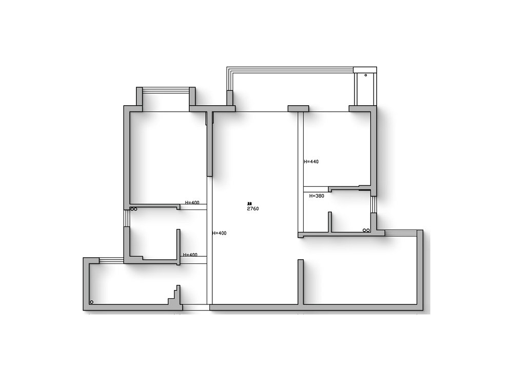 中建大公館116平現代風格裝修效果圖